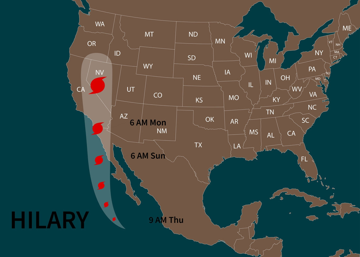 Hurricane Hilary prompts California's first tropical storm watch