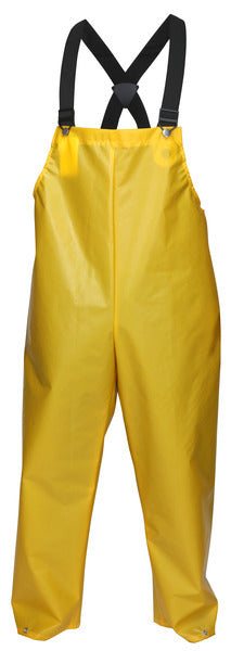 Bib Overalls & Suspenders: Size S, Yellow, PVC & Nylon