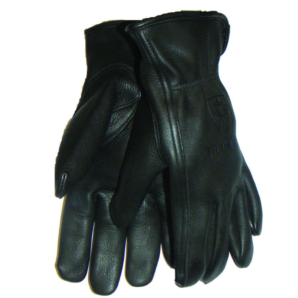 Black Deerskin Gloves Unlined