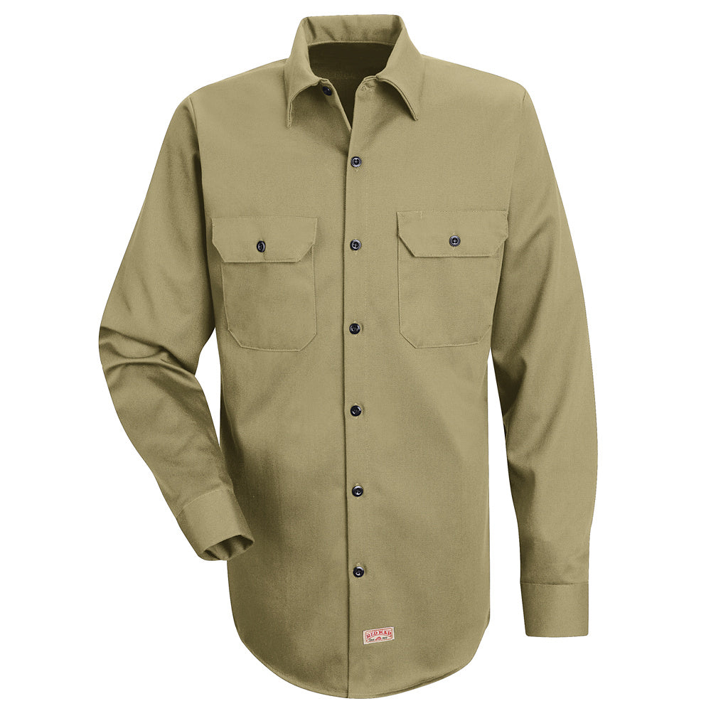 Red Kap Men's Wrinkle-Resistant Cotton Work Shirt