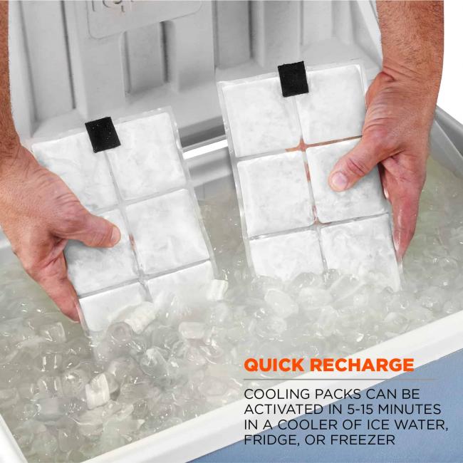 Chill-Its 6260 Lightweight Phase Change Cooling Vest with Rechargeable Ice Packs