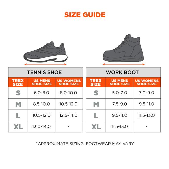 Ergodyne TREX 6326 Spikeless Traction Devices - Slip-Resistant & Oil-Resistant