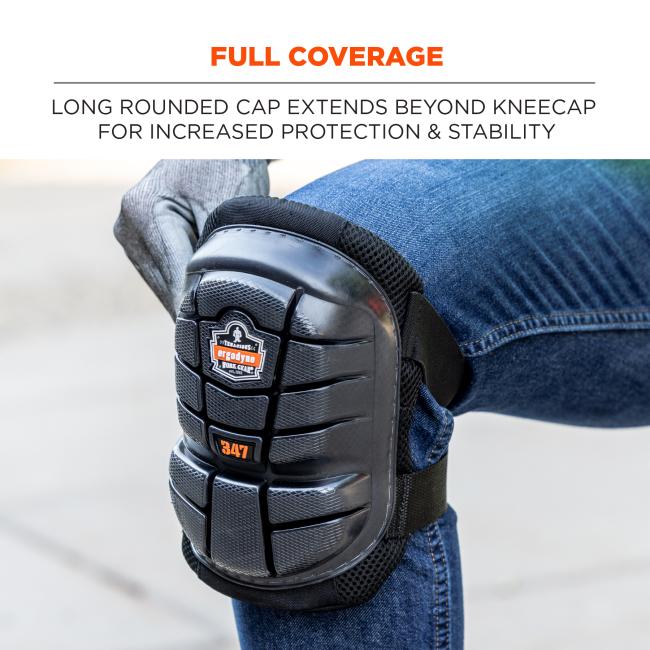 ProFlex 347 Long Cap Lightweight Gel Knee Pad