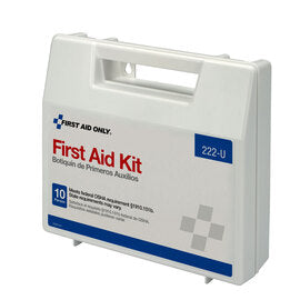 Acme-United Corporation White Plastic Portable Or Wall Mount 10 Person First Aid Kit