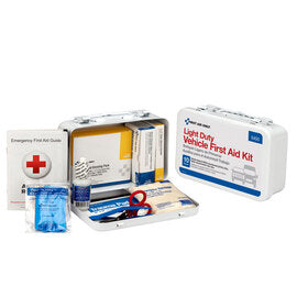 Acme-United Corporation White Metal Portable Or Wall Mount 10 Person First Aid Kit