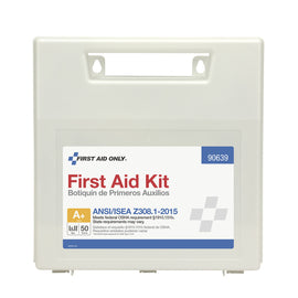 Acme-United Corporation White Plastic Portable Or Wall Mount 50 Person First Aid Kit