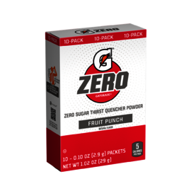 Gatorade® 1 Ounce Flavor Zero Powder Concentrate Package Zero Sugar Electrolyte Drink (120 Units Per Case)
