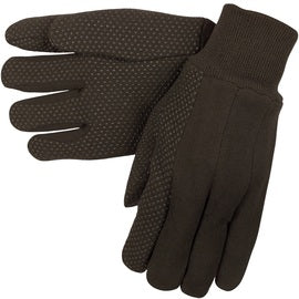 Memphis Glove Brown Large 8 Ounce Cotton/Polyester General Purpose Gloves With Knit Wrist Cuff