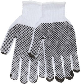 Memphis Glove White Large Cotton/Polyester General Purpose Gloves With Knit Wrist Cuff