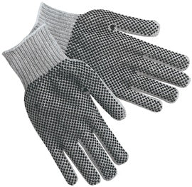 Memphis Glove Gray Small Cotton/Polyester General Purpose Gloves With Knit Wrist Cuff