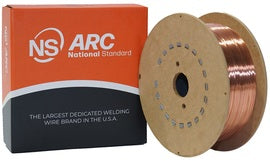 .045" ER70S-6 NS ARC® Standard-Arc® S-6 Copper-Glide™ Carbon Steel MIG Wire 33 lb 11.75" Spool