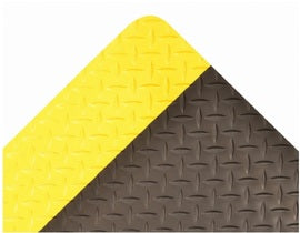 Superior Manufacturing 3' X 5' Black And Yellow Vinyl NoTrax® Dura Trax® Ultra™ Anti Fatigue Floor Mat