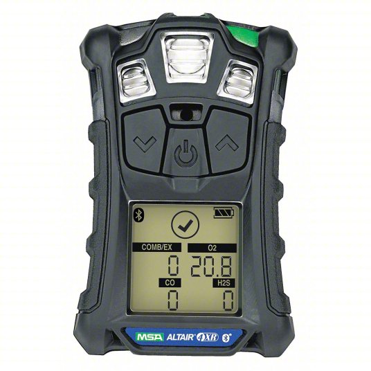 MSA - ALTAIR 4XR Multigas Detector: LEL, O2, H2S & CO with 4-gas Cylinder & Regulator