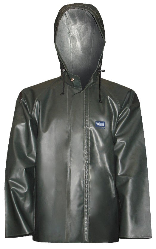 Viking Journeyman Pvc Hooded Jacket Green