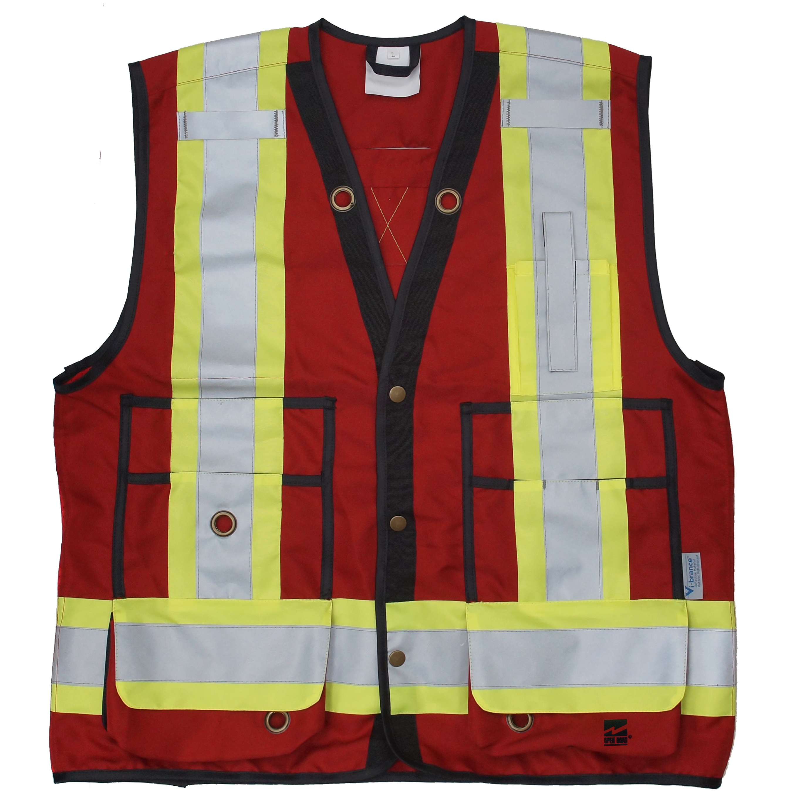 Open Road Surveyor Safety Vest Red