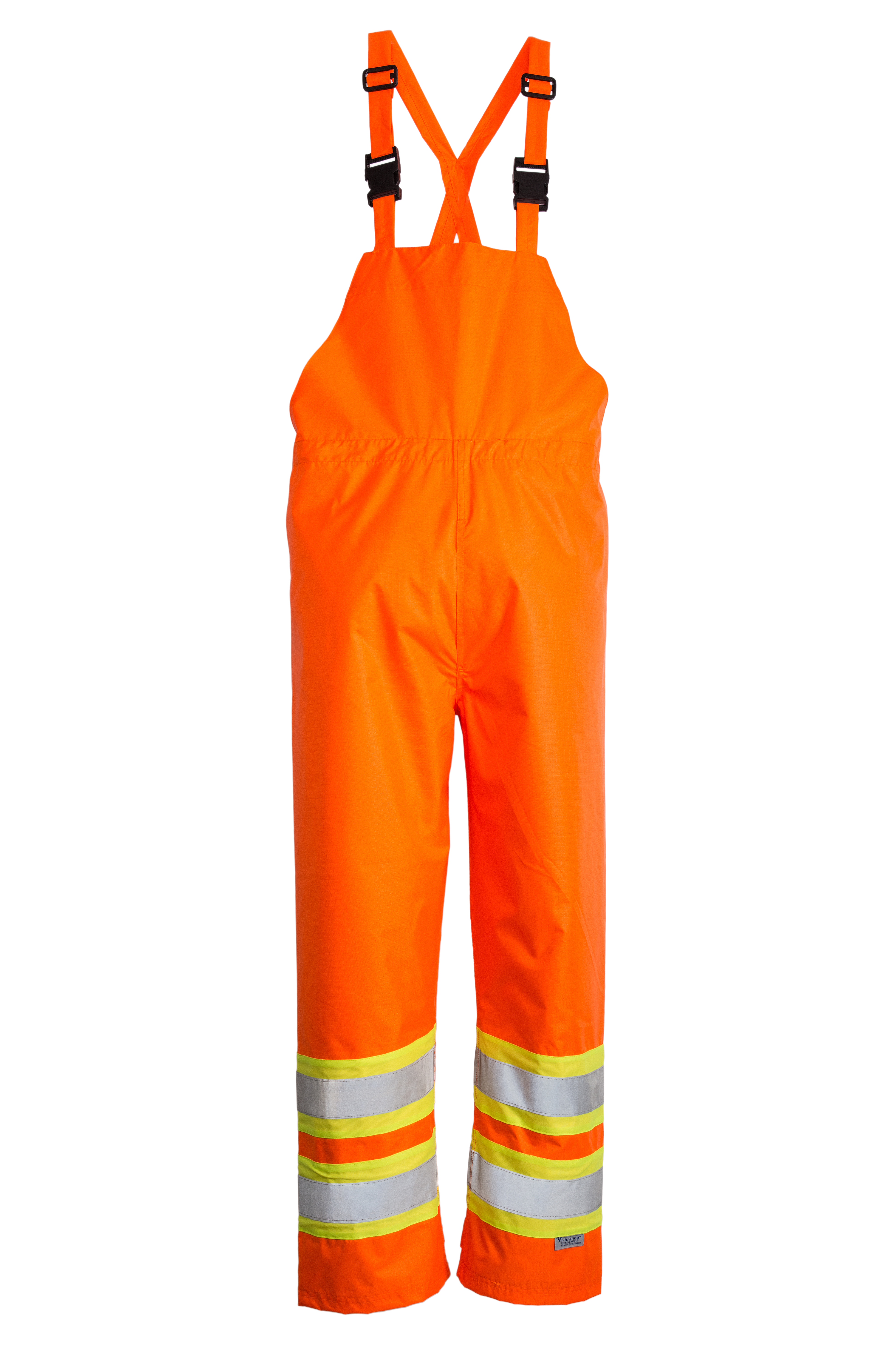 Open Road 150D Trilobal Ripstop Safety Bib Pant Orange