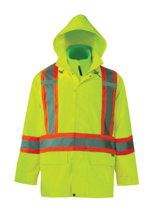 Viking Journeyman 300D 3-In-1 Safety Jacket Green (Csa Config)