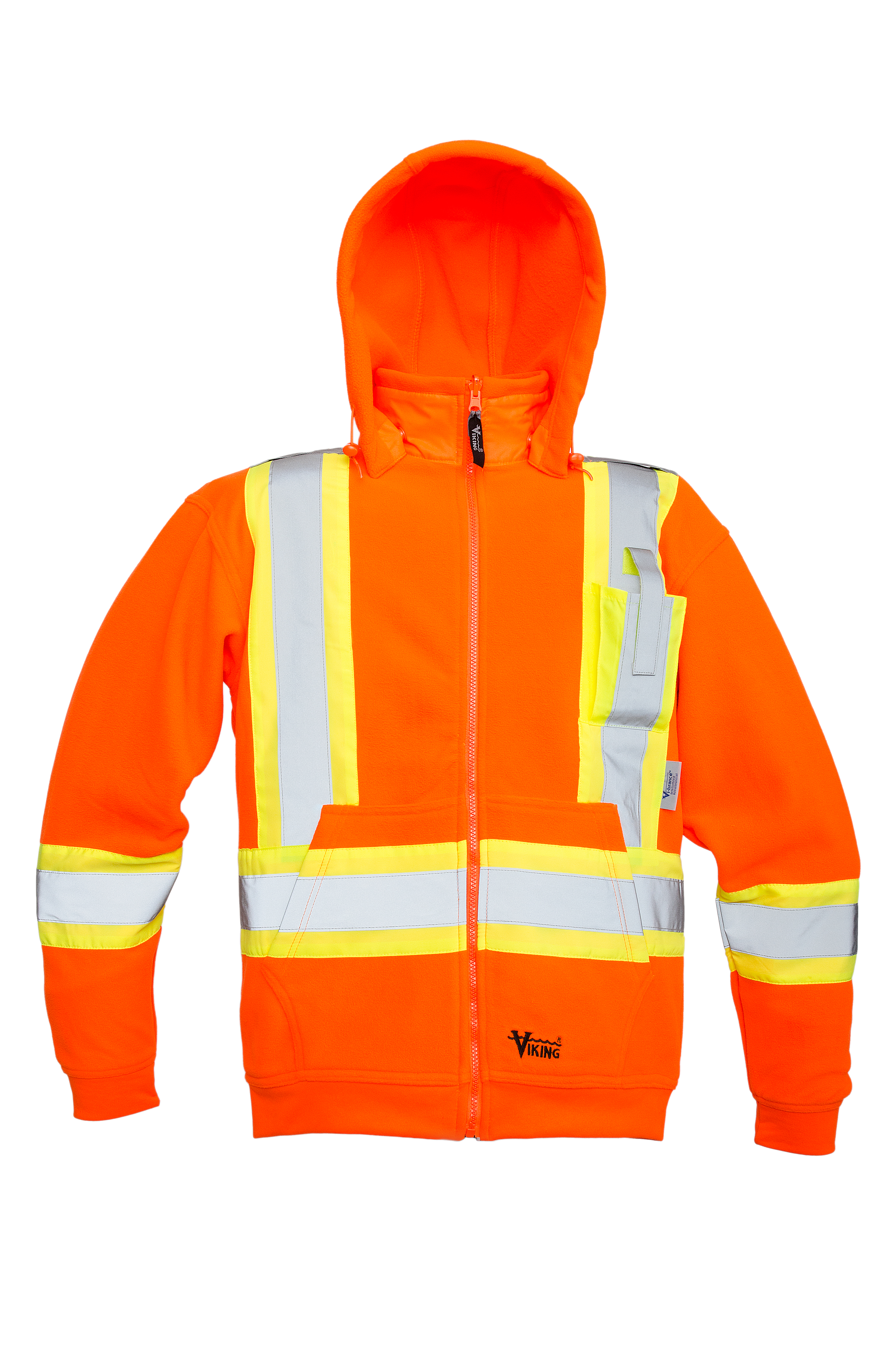 Viking Safety Fleece Hoodie Orange (Csa Config)