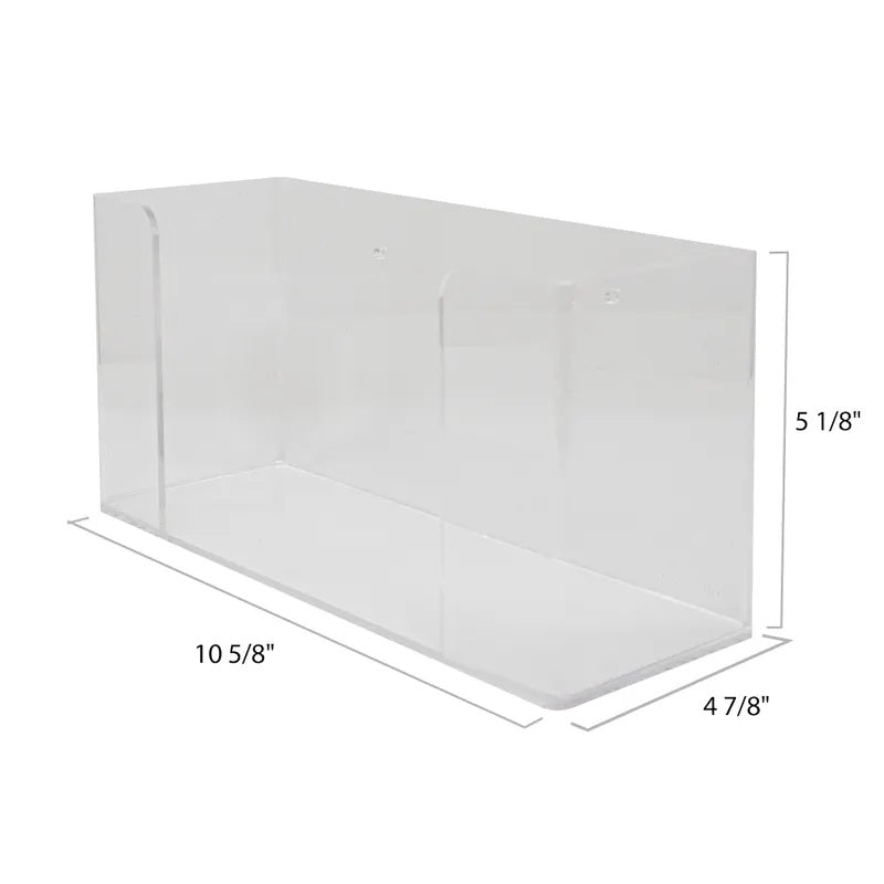 Acrylic PPE Dispenser: Glove Box, Single holder, Horizontal