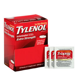 Acme-United Corporation Tylenol® Extra Strength Pain Relief Tablets (2 Per Pack, 50 Packs Per Box)Product Attributes