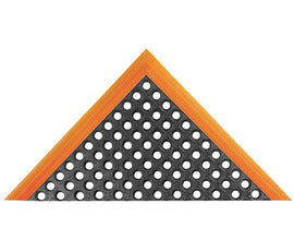 Superior Manufacturing 40" X 64" Black And Orange Rubber NoTrax® Safety Stance® Anti Fatigue Floor Mat