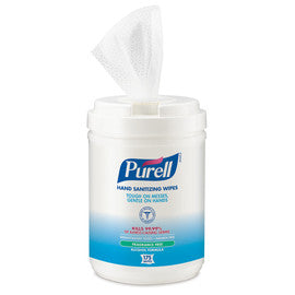 GOJO® 175 Wipe Canister Clear PURELL® Fragrance-Free Hand Sanitizer Wipes