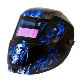 ArcOne Carrera 1000F-0141 Black/Blue/White Welding Helmet With 110 mm X 90 mm X 6.3 mm Variable Shades 4, 9 - 13 Auto Darkening Lens