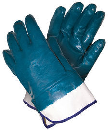 Memphis Glove Large MCR Safety® Nitrile Full Dip Coated Work Gloves With Jersey Liner And Safety Cuff