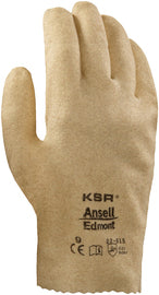 Ansell KSR® Light Weight Vinyl Work Gloves With Tan Interlock Cotton Liner And Slip-On Cuff