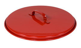 Justrite® 9 3/4" OD" Red Galvanized Steel Drain Can Cover