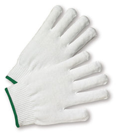 Protective Industrial Products White Large Light Weight Nylon General Purpose Gloves Elastic Wrist