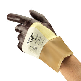 Ansell ActivArmr® Two Piece Liner with DuPont™ Kevlar® & Cotton Cut Resistant Gloves With Nitrile Three-Quarter Coating