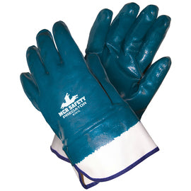 Memphis Glove Large Predator® Nitrile Full Dip Coated Work Gloves With Jersey Liner And Safety Cuff