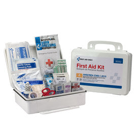 Acme-United Corporation White Plastic Portable Or Wall Mount 25 Person First Aid Kit