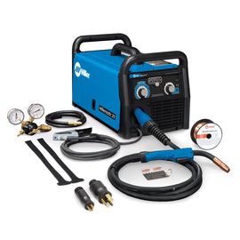 Miller Millermatic 211 Single Phase MIG Welder With 110 - 240 Input Voltage, 230 Amp Max Output, Advanced Auto-Set Material Thickness, Fan-On-Demand Cooling And Accessory Package