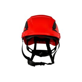 3M™ Red SecureFit™ X5005V-ANSI ABS Brimless Climbing Helmet With 6 Point Ratchet Suspension