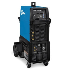 Miller Syncrowave 300 TIGRunner TIG Welder With 208 - 480 Input Voltage, 300 Amp Max Output, Coolmate 3S Coolant System, Cooler Power Supply, And Running Cart