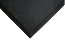 M+A Matting 2' X 3.2' Black Nitrile Cushion Station™ Floor Mat