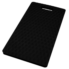 RADNOR™ 12" x 22" Black Nitrile Rubber Kneeling Comfort Floor Mat