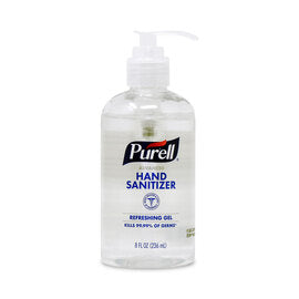 GOJO® 8 Ounce Bottle Clear PURELL® Fragrance-Free Hand Sanitizer