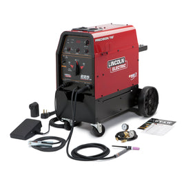 Lincoln Electric Precision TIG 225/Ready-Pak TIG Welder With 208 - 230 Input Voltage, 230 Amp Max Output, Understorage Cart, AC Auto-Balance, Micro-Start II Technology And Accessory Package