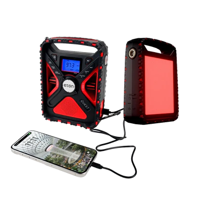 ETON- Quest | Solar Powered NOAA Weather Radio & Emergency Flashlight