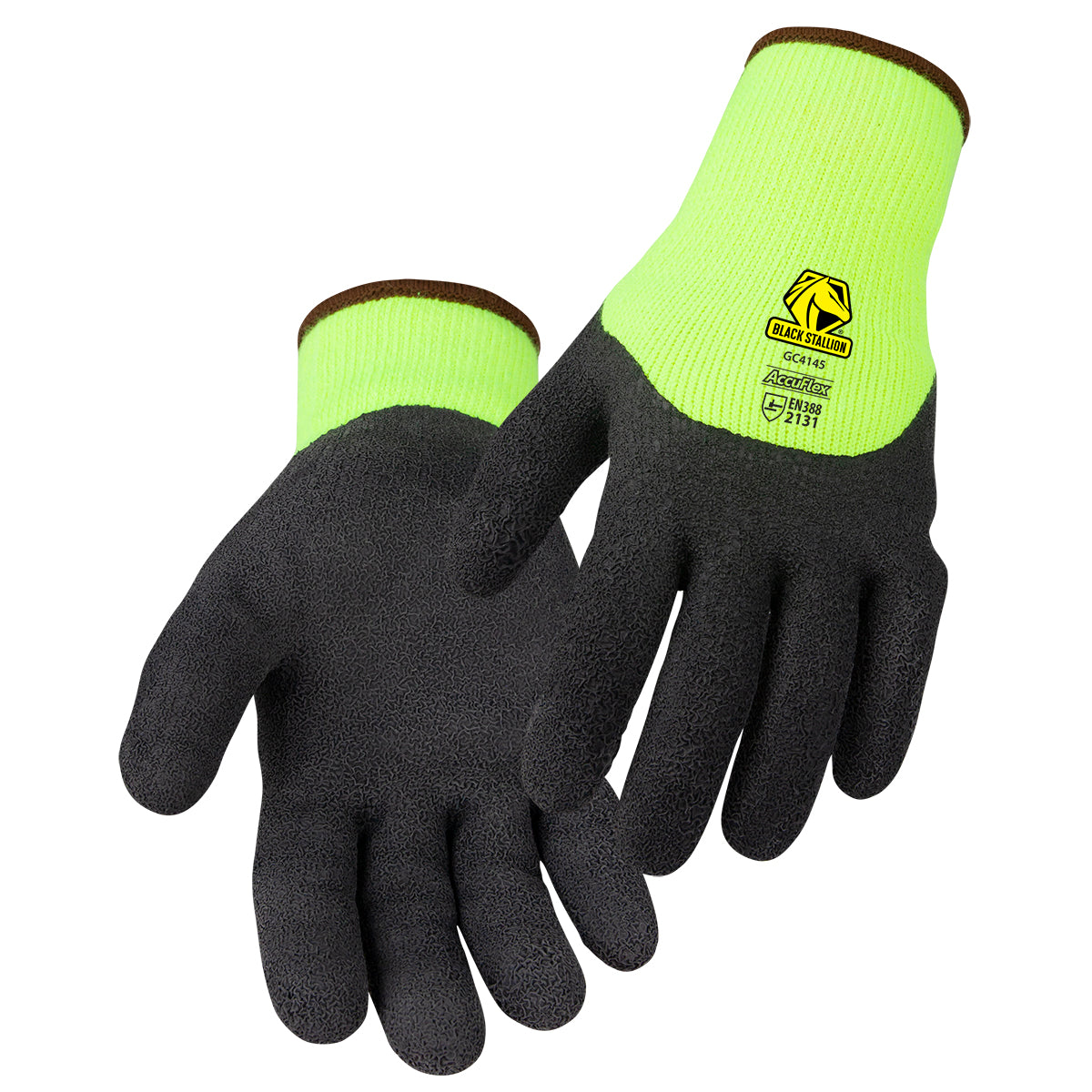 Black Stallion AccuFlex™ ¾ Latex-Coated Acrylic Terry Knit Glove - GC4145-HB