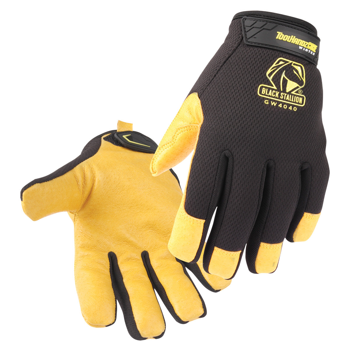 Black Stallion ToolHandz CORE Grain Pigskin Palm Winter Mechanics Glove - GW4040-BY