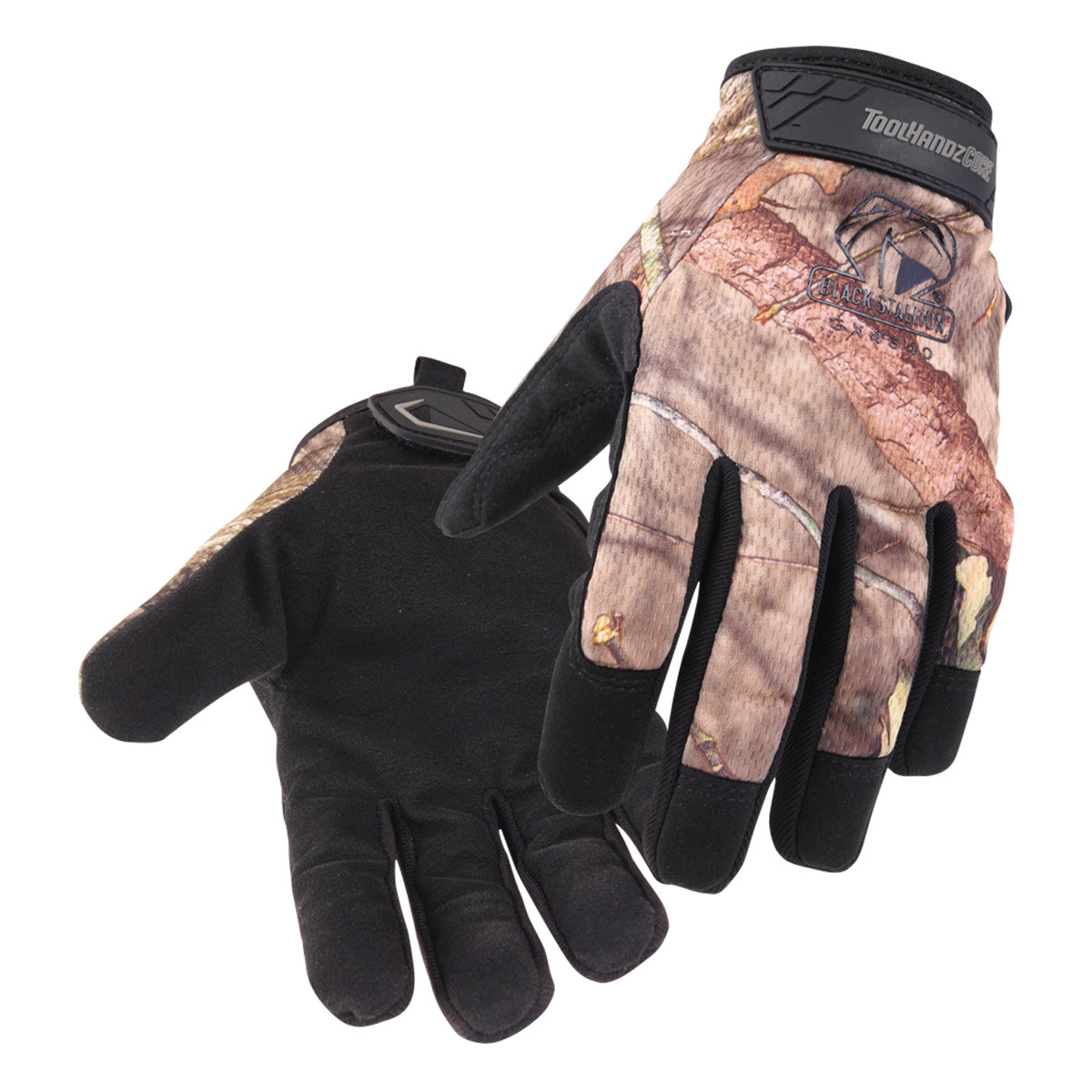 Black Stallion Toolhandz® Core Mossy Oak Synthetic Leather Palm Mechanics Gloves - GX4640-MB