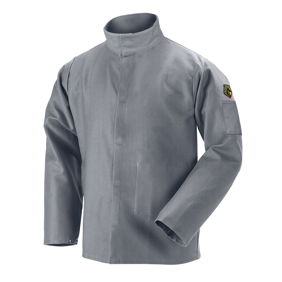 Black Stallion NFPA 2112 & NFPA 70E 9 oz. FR Cotton Welding Jacket - JF2220-GY