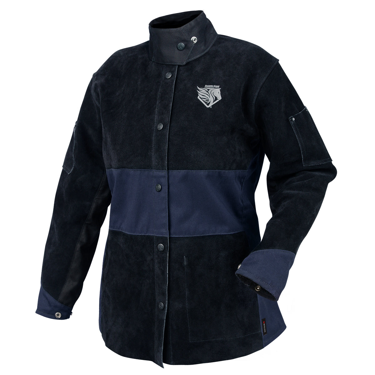 Black Stallion AngelFire® Women's Hybrid Welding Jacket, Navy & Black - JH1515-NB