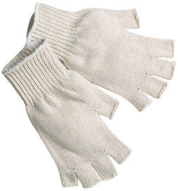 Memphis Glove Natural Small Cotton/Polyester General Purpose Gloves With Knit Wrist Cuff