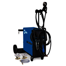 Miller Millermatic 252 Single Phase MIG Welder With 208 - 240 Input Voltage, 300 Amp Max Output, Active Arc Stabilizer And Accessory Package