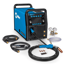 Miller Multimatic 255 Single Phase MIG Welder With 208 - 575 Input Voltage, 350 Amp Max Output, Auto-Set Elite Parameters And Accessory Package